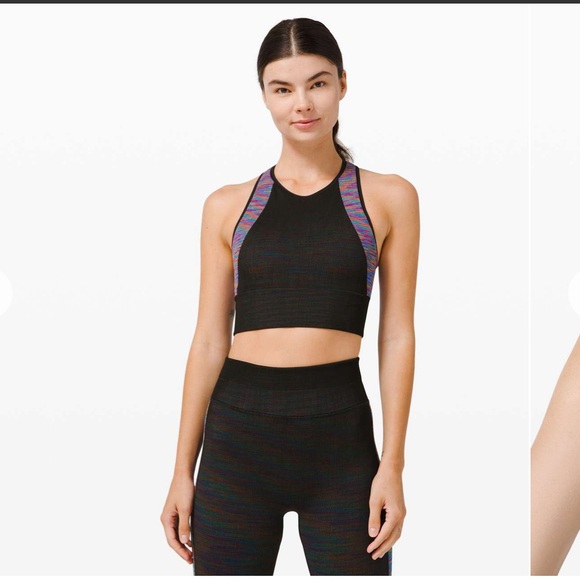 Lululemon Love Revealed Bra Black / Rainbow - Picture 1 of 9